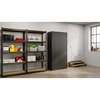 Hirsh Janitorial Storage Cabinet, 18"D x 36"W x 72"H, Black 24033